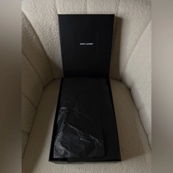 SAINT LAURENT Dive 110 Satin Mules – Size 37 – Brand New, Full Set - Picture 15 of 16